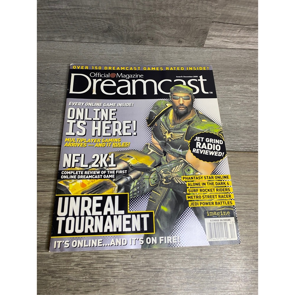 Official Dreamcast Magazine Issue 9‎ Dec 2000 Unreal Tournament Jet Grind Radio